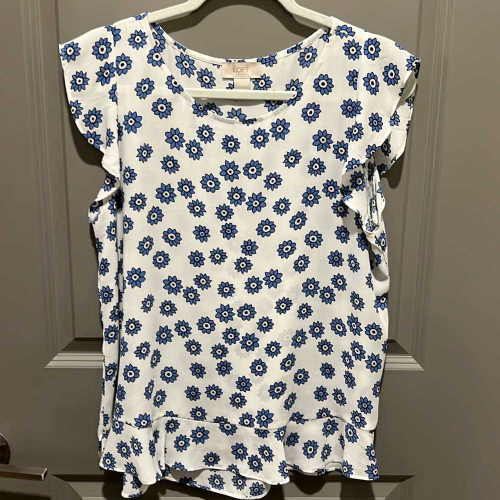 Floral Cap Sleeve Blouse